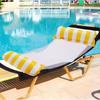 Swimming Pool Inflatable Float Hammock Foldable Summer Beach Leisure Striped Inflatable Lounge Chair Water Party Accessories