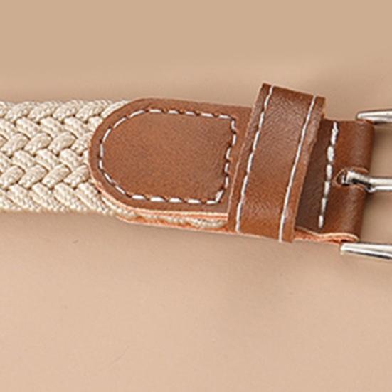 Women Belt Adjustable Pins Wide Elastic Band Poreless Stretch Belt Roll-up Free