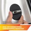 Car Door Latches Cover, Carbon Fiber Silicone Car Door Latch Covers, Automotive Door Lock Protection Decoration Accessories, Universal For Most Cars