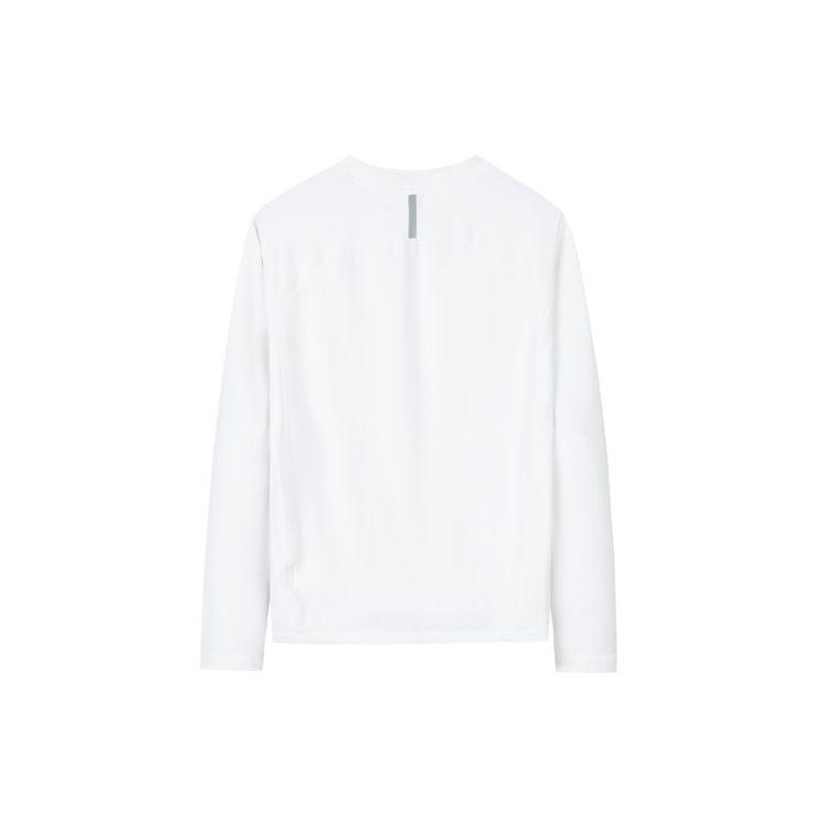 Nike T-Shirt Round Neck Reflective Logo Comfortable Long Sleeve Kids Tops Pure-White NY2412084GS-003