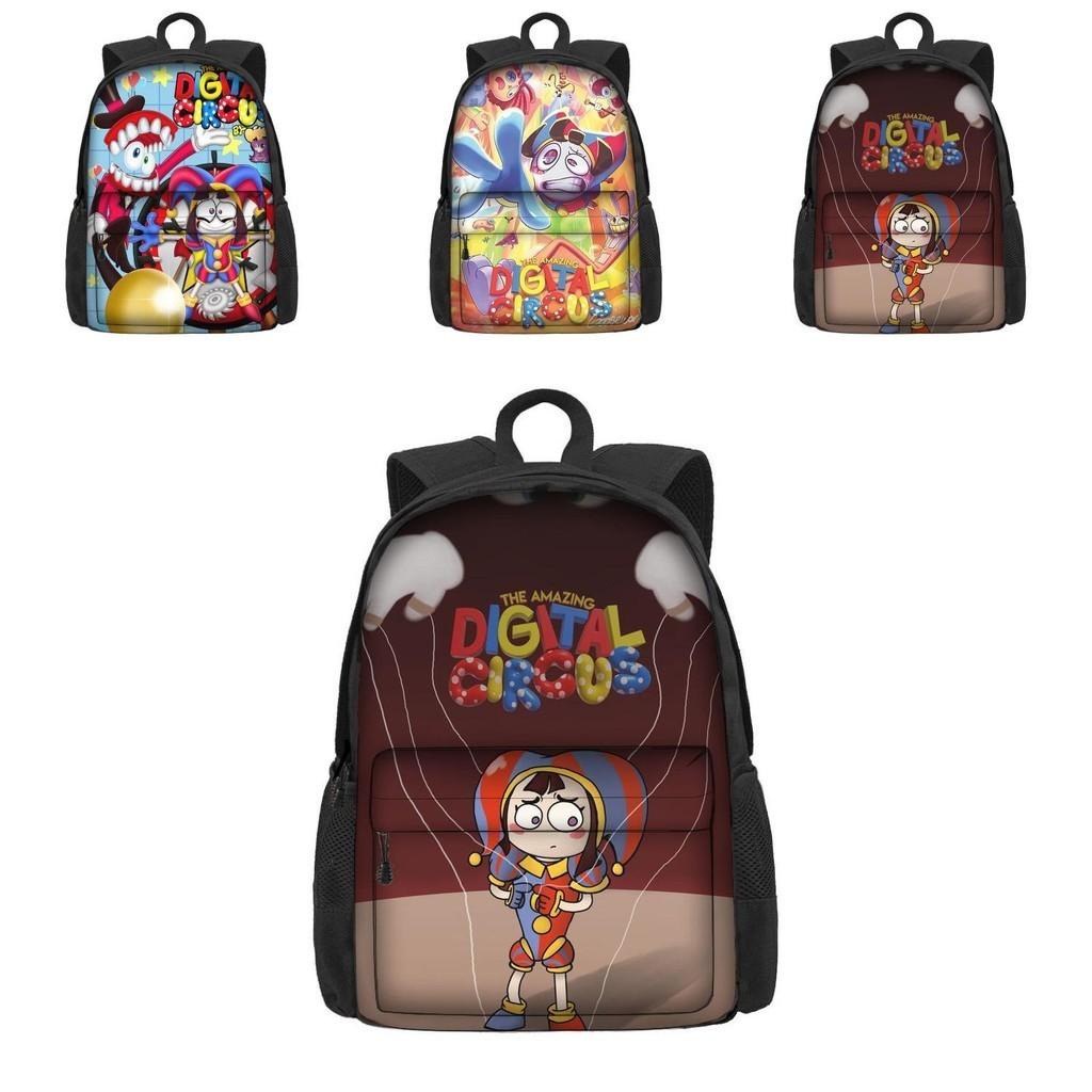 Mochila Escolar O Incrível Circo Digital Para Meninos E Meninas Respirável E Durável 3º-4º Ano Estilo Moderno E Descolado Material Poliéster
