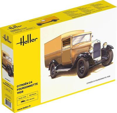 Platz Heller 1928 Citroen C4 Forgonette Plastikmodell HE80703 1/24