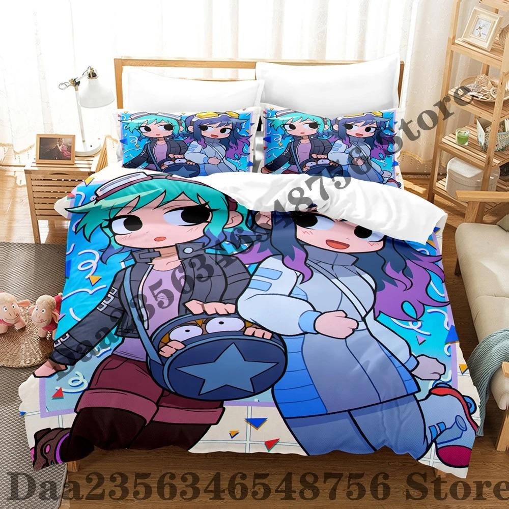 Scott Pilgrim Takes Off Bedding Set Single Twin Full Queen King Size Bed Set Adult Kid Bedroom Duvetcover Sets Bed Sheet Set