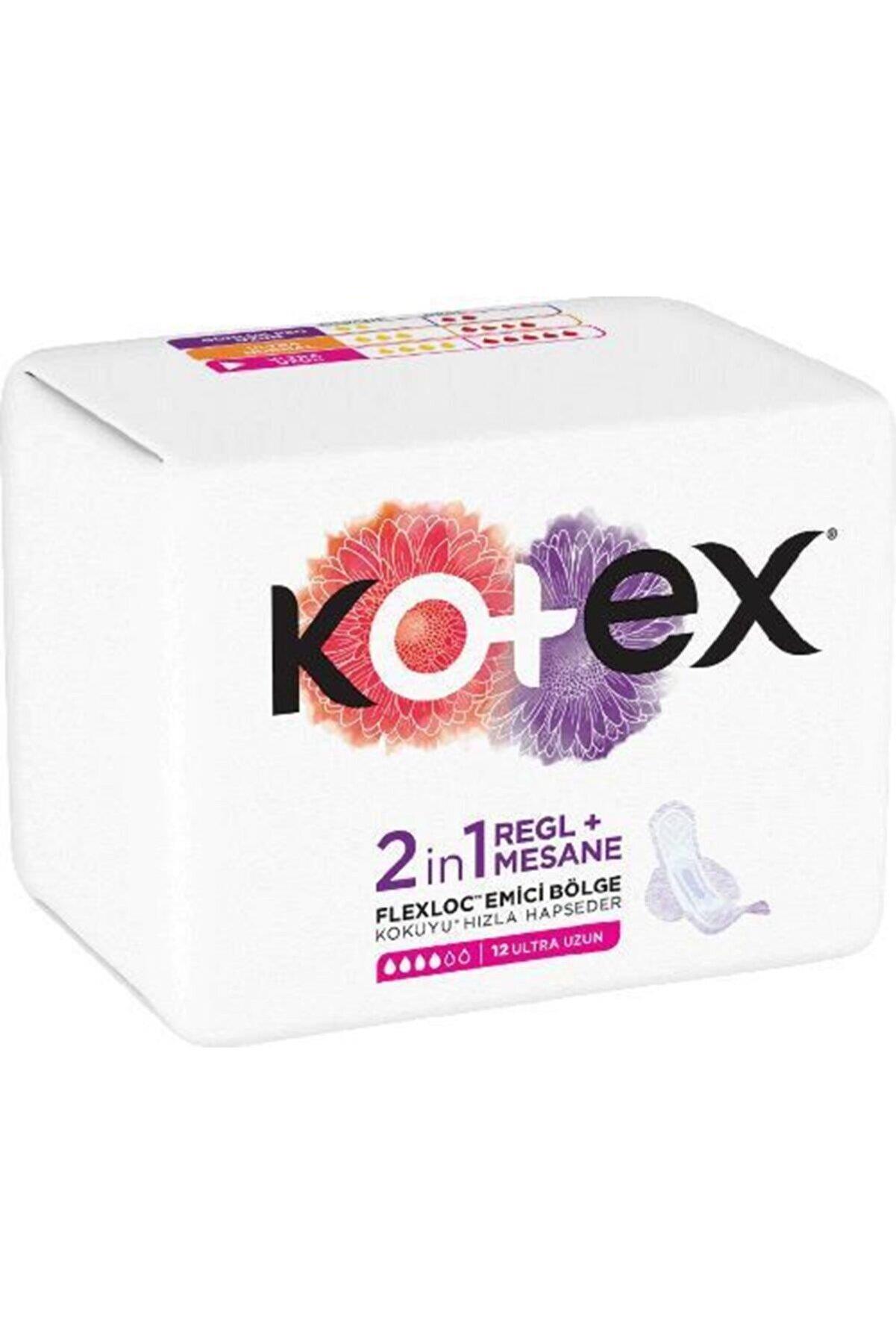 

Kotex 2in1 Menstrual + мочевой пузырь Ultra Long 12 Pack