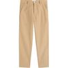 FW24 Back Logo Patch Waistband Solid Color Casual Work Pants Men Pants Beige HTR304CO0083-BEIGE