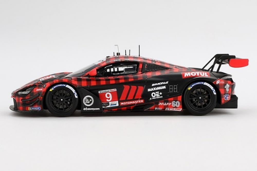 TSM MODEL Scale McLaren 720S GT3 EVO IMSA Chevrolet Grand Prix 2024 Plaid Pfaff Motorsport Finished Model TSM430827 1/43 #9