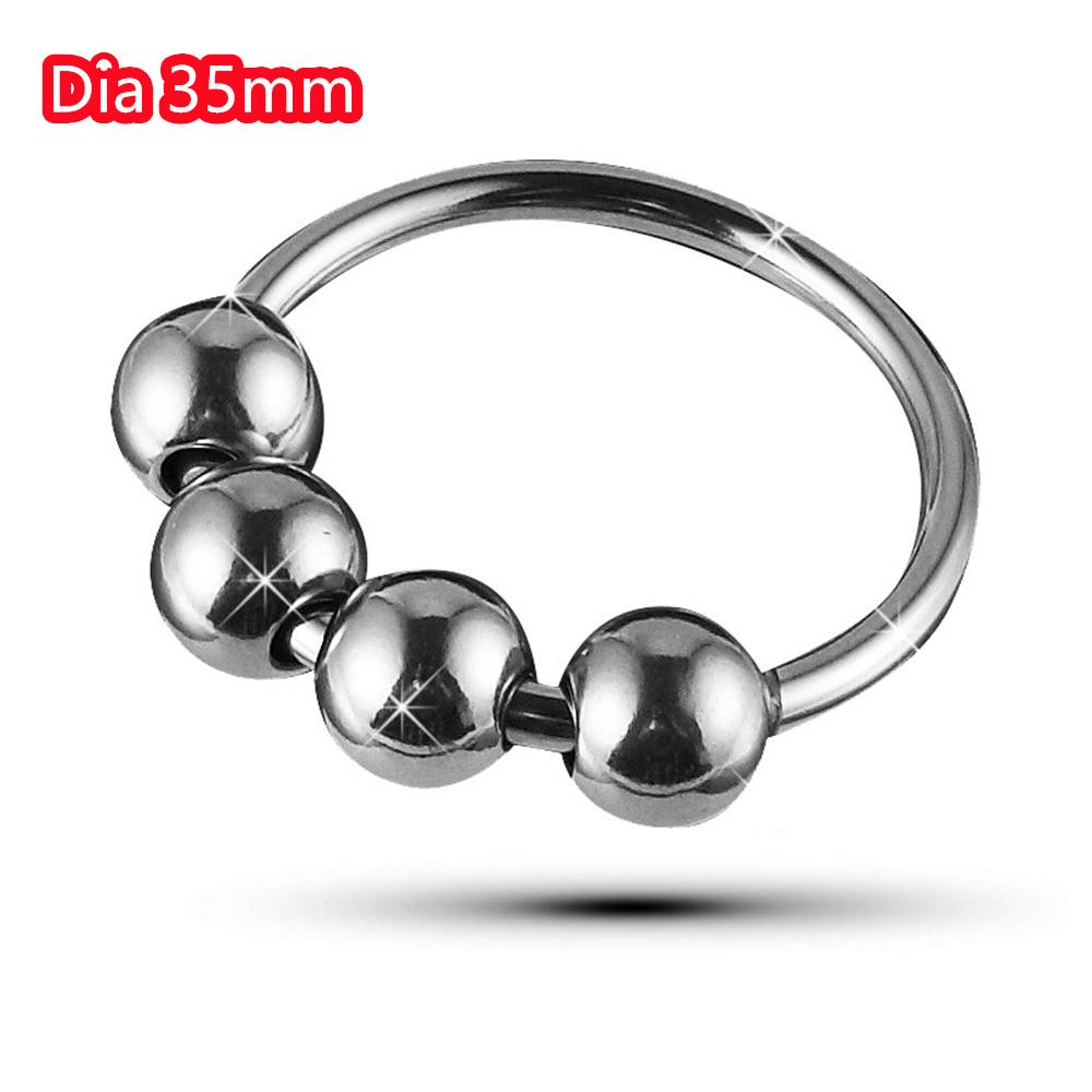 Metal Penis Ring Sex Toys For Men Male Delay Ejaculation Stainless Steel Cock Ring Glans Stimulator Sex Increase Orgasm 6 Sizes
