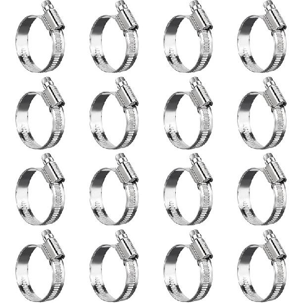 Heavy Duty Hose Clamp Assortment Kit 5/16-2 3/4"(8-70Mm),SAE Standard, All 5/16"HEX, 304 Stainless Steel Hose Clamps For Fuel Line,Automotive,Garden