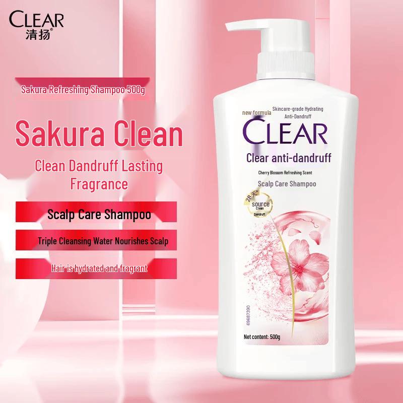 CLEAR Anti-Dandruff Smooth Shampoo, Cherry Blossom