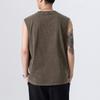 Heavy Cotton Vest for Men's Summer New Large-size Loose Sleeveless T-shirt