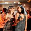 2Pcs Rhinestone Mesh Headband Head Scarfs For Women Girls Rave Hair Accessories