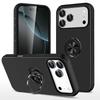 Magnetic Ring Holder Phone Case for IPhone 17 Air 16E 16 15 14 13 Mini Pro Max Plus with Kickstand Plastic Hard Shockproof Cover