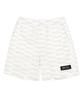 BEENTRILL NEWYORK Step Monogram Comfort Fit Shorts (Off-White)