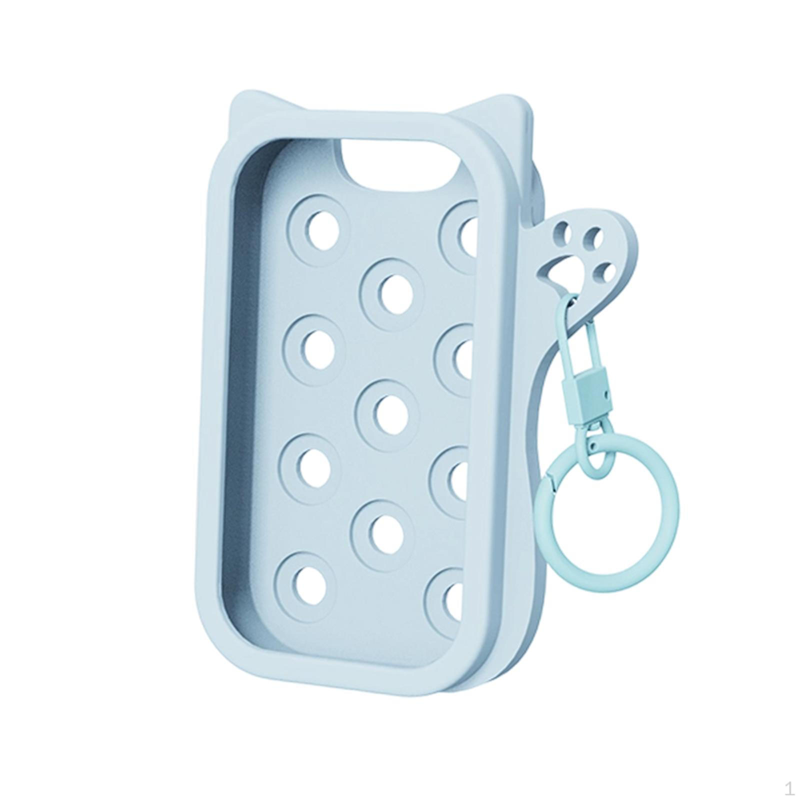 

Elegant And Portable Silicone Case with A Perforation for Hand Cleaning. Ideal Everyday Use синий