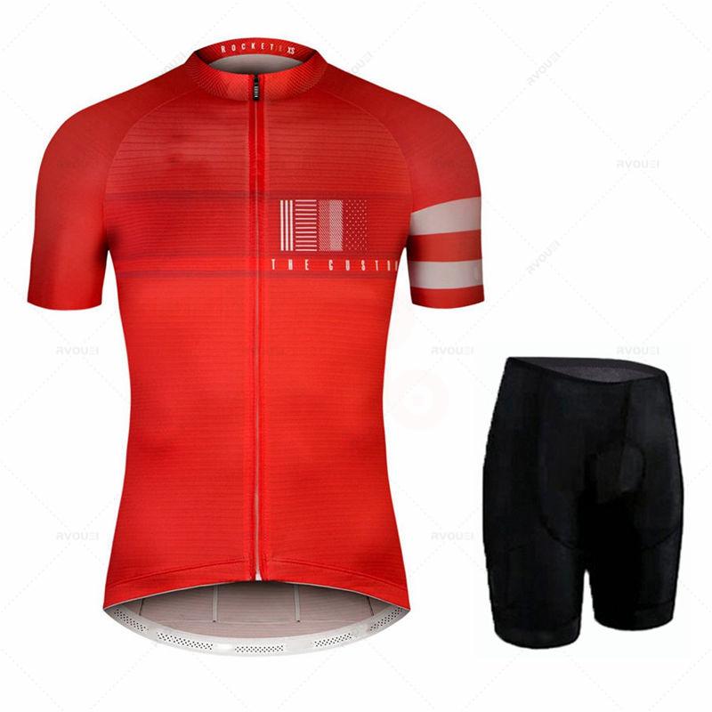 Summer Men's Cycling Jerseys Set Spain 2026 New Team Bicycle Clothes Quick Dry Short Sleeve Triathlon Ropa De Ciclismo Hombre