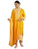 Kaari Cotton Women S Kurta Set KAAAW24WSKD-92029 Turmeric Gold