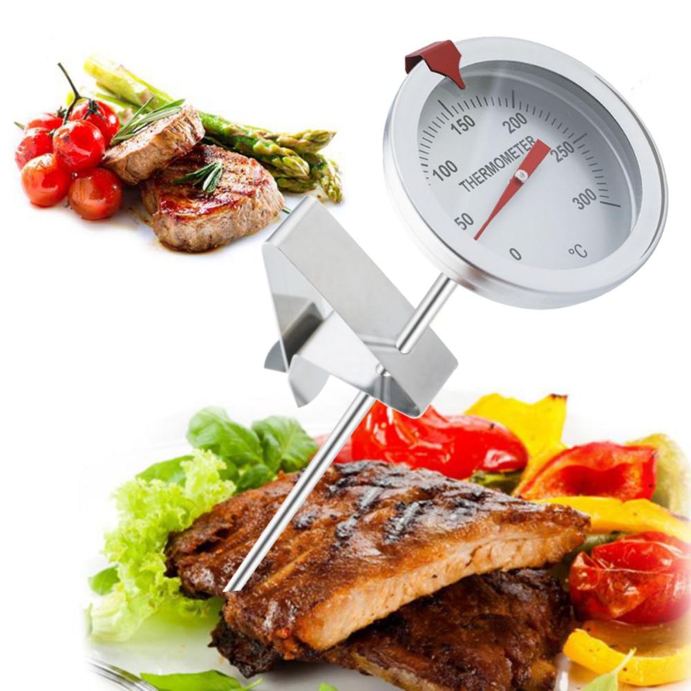 Frying Turkey BBQ Oven With Instant Read Temperature Gauge Stainless Steel Stem Food Thermometer