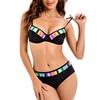 Two-piece Women's Swimsuit Set, Black, Padded Suit. Two-piece Women's Swimsuit Set, Black, Padded Suit, XL.