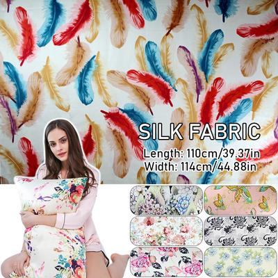 Heavy 100% Mulberry Stain Silk Fabric Natural Silk 16 Momme Plain Silk Fabric For DIY Dress Cheongsam Clothes Bedding Crafts