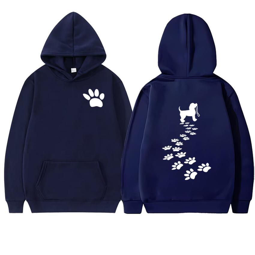 

Горячая распродажа Толстовки с графическим принтом собачьей лапы с двусторонней печатью уличная одежда Мужские Женские Осенне-зимние Свободные Флисовые Унисекс Толстовки 3XL