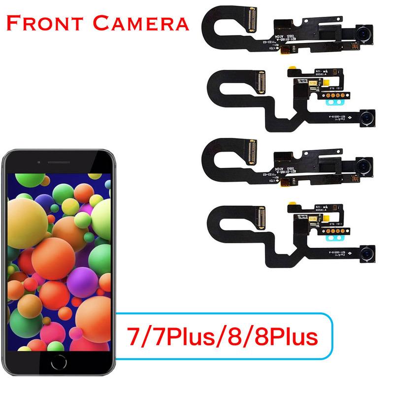 Sostituzione Fotocamera Frontale Per iPhone 7 8 Plus Fotocamera Facciale Cavo Flessibile Con Sensore di Luce MIC