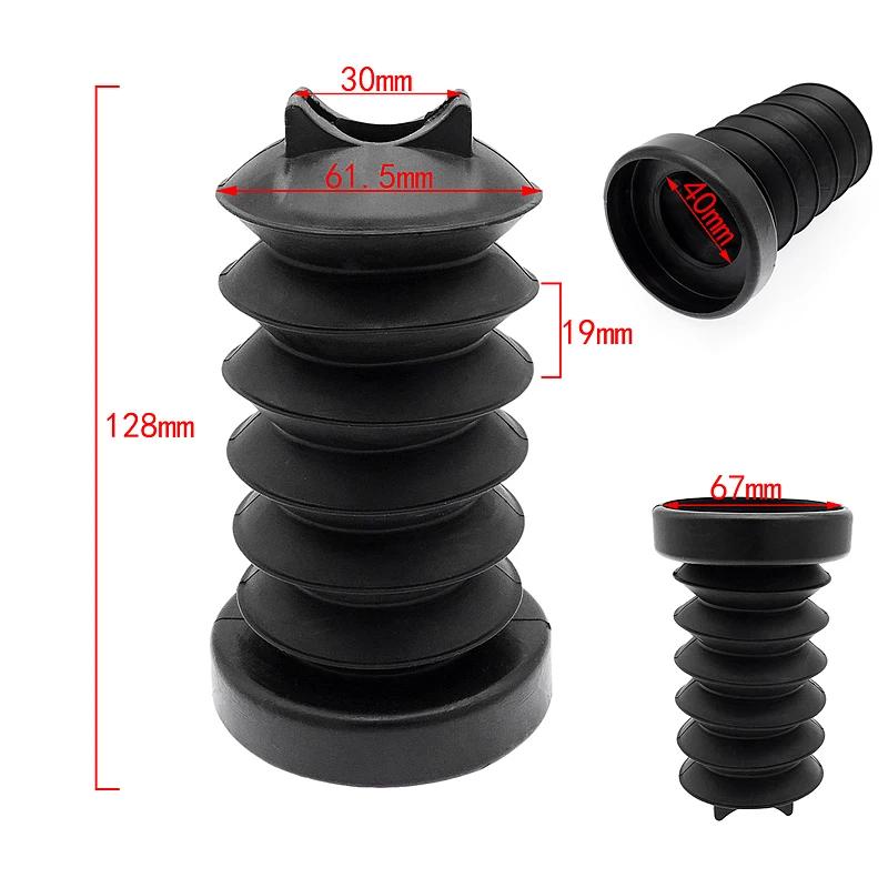 Motorcycle Rear Fork Cover for Harley Touring Street Electra Glide Road King 97-13 Black Rubber Shock Absorber Dust Proof Cover