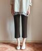 Siyajyu Sipt7208 Pleated Capri Pants_Brown