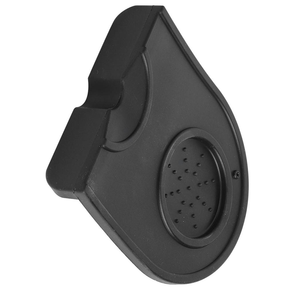 Black Multi Function Thicken Anti Skid Coffee Tamper Holder Silicone Pad Mat(Black)
