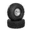 1Set/2PCS RC Crawler Wheel Rims Beadlock Rubber Wheel Tires Heavy Duty Bearing & Grip Spare Part for 1:10 TRX4 Model Car