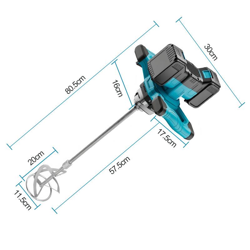 High-Power Lithium Battery Handheld Ice and Earth Drill with Dual Battery and Steering Wheel
