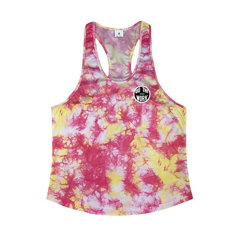 Men’s Gym Clothes Mesh Breathable Camouflage Bodybuilding Undershirt Summer Sleeveless TShirt for Male Sportswear