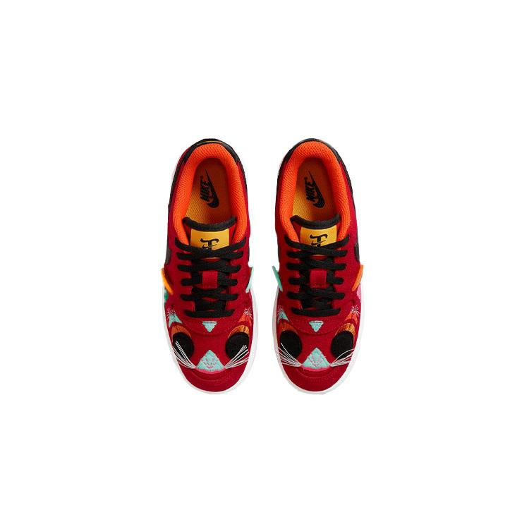 New Nike Air Force 1 LV8 'Lion Dance' Lion Dance Low Top Skateboard Shoes Red Year Of The Tiger Children Aged 3 7 Years Old DQ5071-601