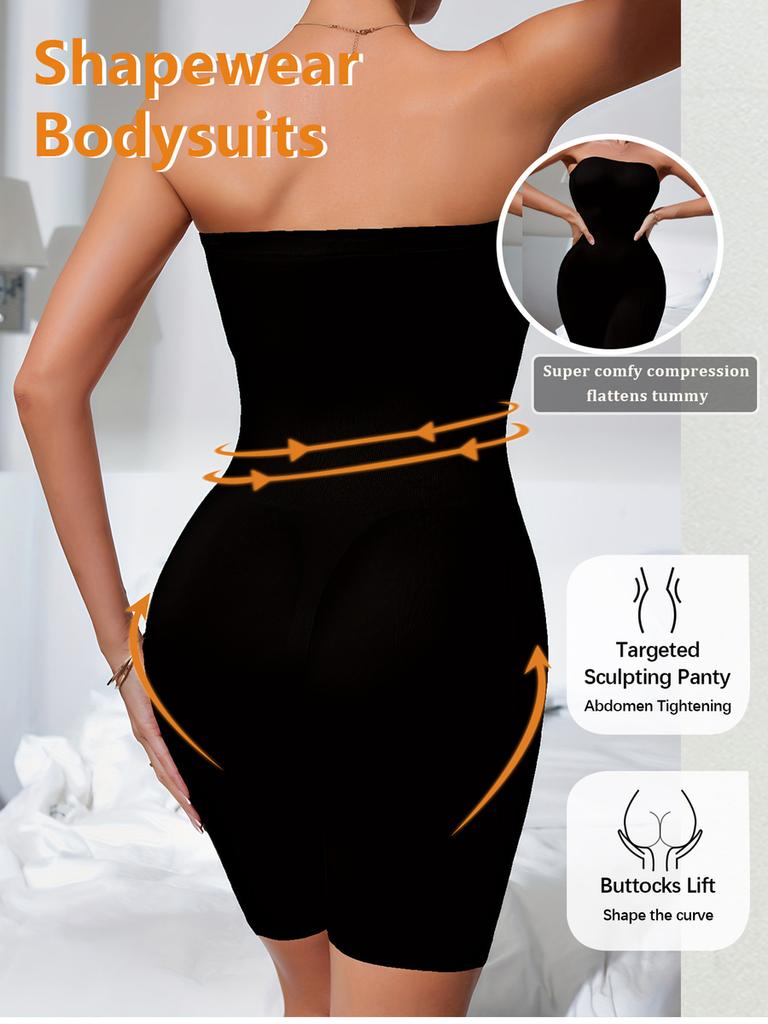 Body Shaping Seamless Bodysuit One-Shoulder Sexy Push-Up Shaping Camisole Bra