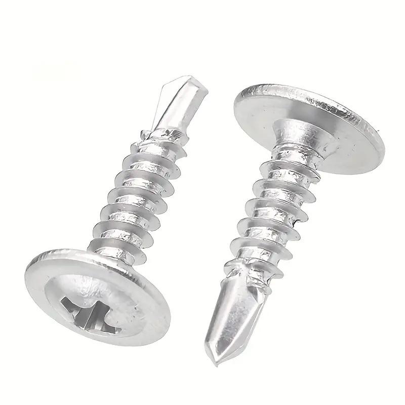 100pcs Stainless Steel Round Head With Middle Self Tapping Screws Cross Plate Head Screws With Pad For Warsaw Drill Tail Dovetai