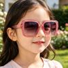 Children Ultraviolet Protection Square Sunglasses Glitter Decoration Fashion Girls Boys Outdoor Beach Sunscreen Sun Glasses