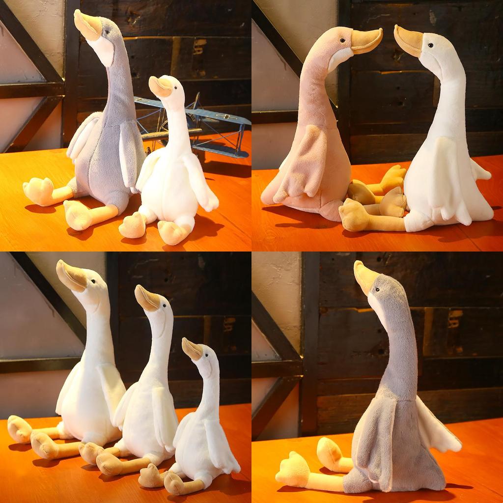Cute White Pink Gray Swan Plush Toy Plush Doll Pillow For Kids Baby Gift And Comfort