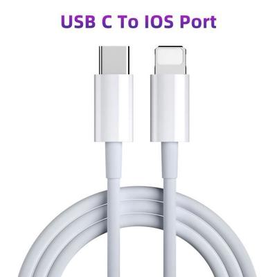 Telefonkabel, PD USB C Schnellladekabel, Ladekabel für iPhone 13 pro 12 pro max 11 X iPad 9 mini 6 - Weiß -2m[F]