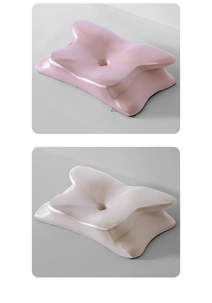 Butterfly Memory Foam Pillow: Zero Pressure Sleep Aid for Neck Protection and Side Sleepers