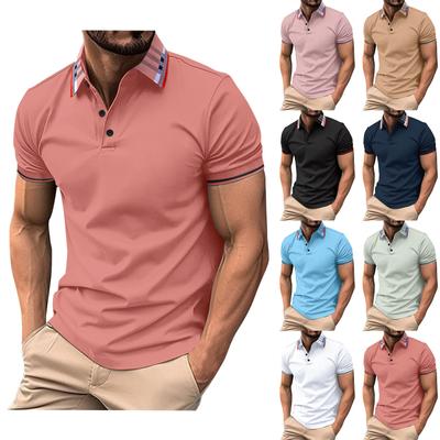 Men's Summer Leisure Culture Breathable Short Sleeved Shirt Top