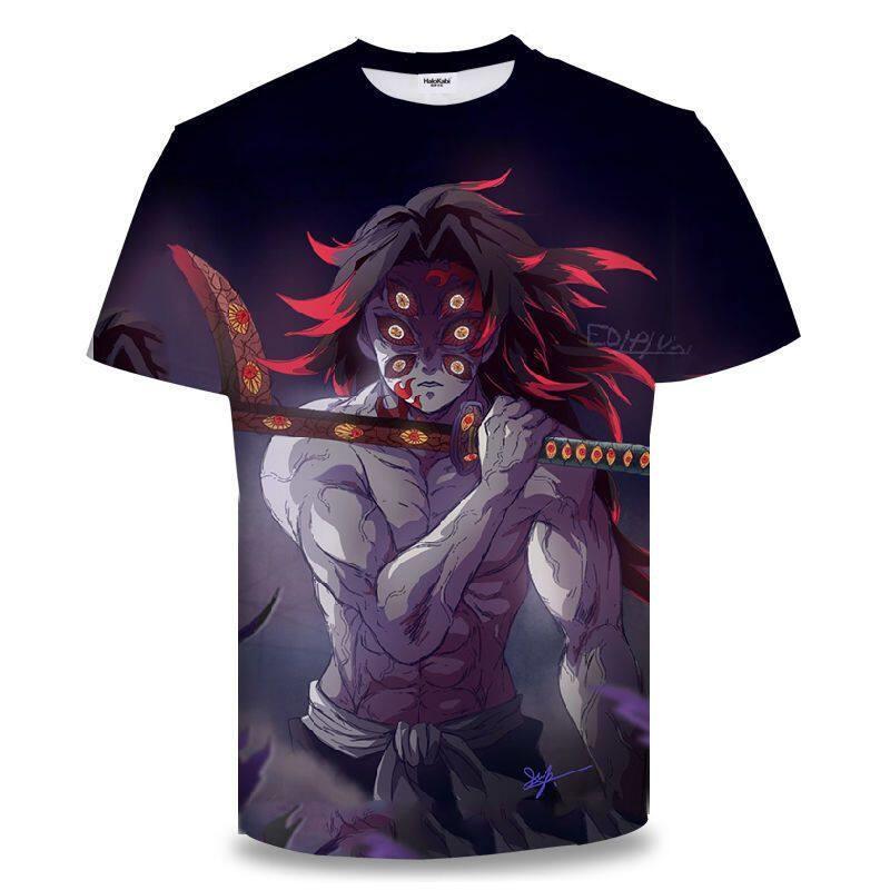 Summer Hot Demon Slayer Tanjiro Sun & Water Breathing 3D Print Quick Dry T-shirt Casual Sport Tops