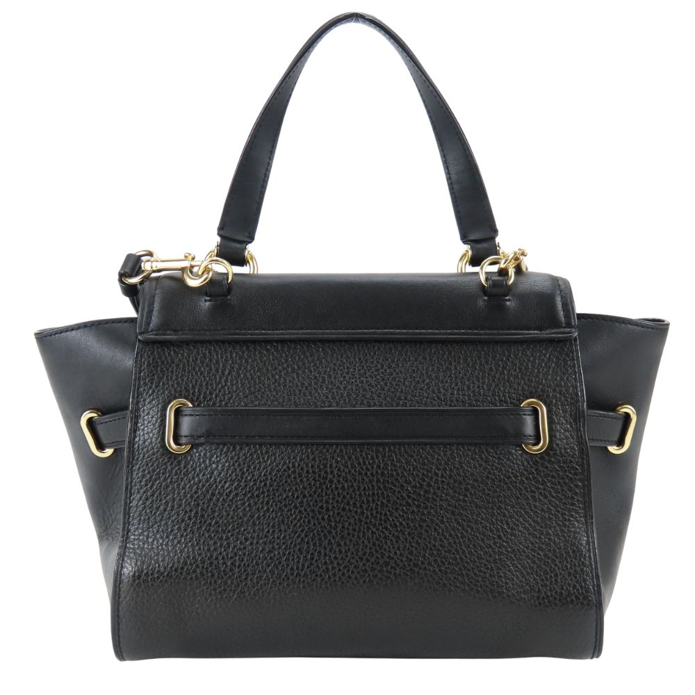 Borsa COACH usata Blake Flap Carryall F32106 pelle nera Spalla