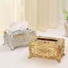 Rectangle European Style Tissue Boxes Large Capacity Napkin Extraction Box Paper Boxes  for Home