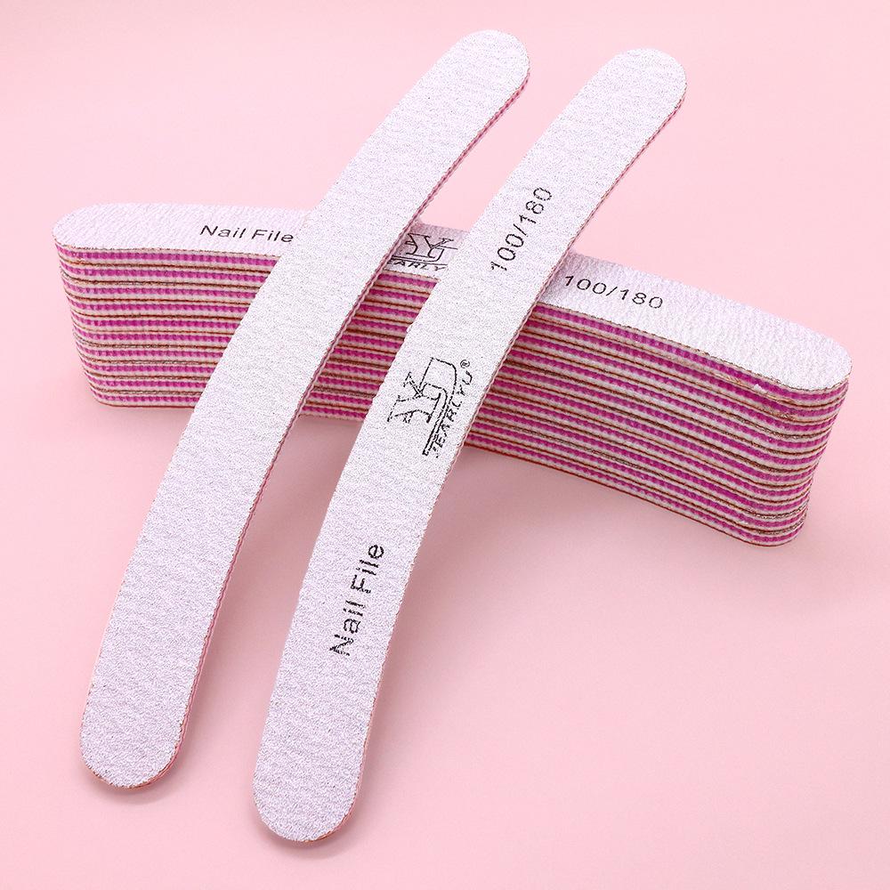 

Gray Curved Double-Sided Washable Nail File with Purple Core 17.8 x 1.9 x 0.4 cm