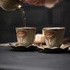 Ice Flower Glaze Gilt Silver Lotus Flower Tasting Tea Cup Coaster Tea Cup Ceramic Cup Holder Home Kung Fu Tea Set