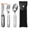 Set di posate da picnic Stoviglie antiruggine Leggero e durevole Kit da picnic con forchetta e cucchiaio da campeggio Forniture da picnic