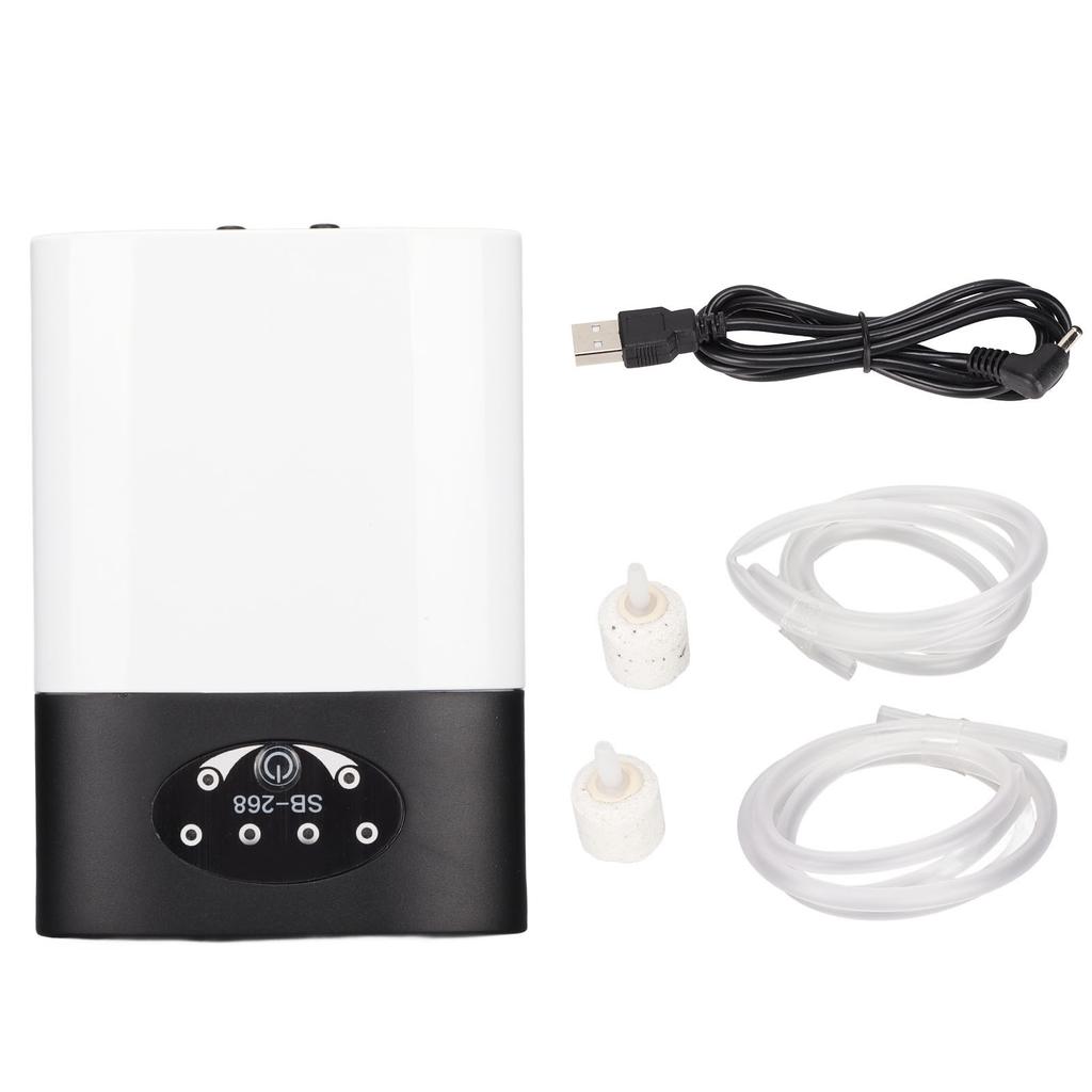 Akvárium Kyslíkové čerpadlo Tiché AC DC Dvojité nabíjení Nízká spotřeba Stabilní Mini Akvarijní Vzduchovač Kyslík