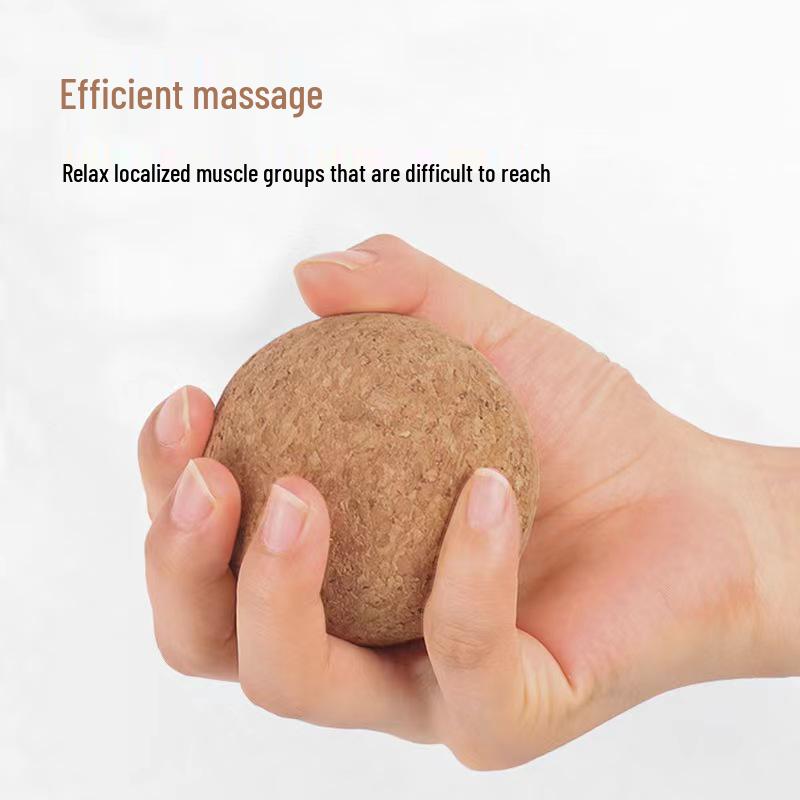 High-Density Cork Yoga Ball for Muscle Relaxation & Fascia Exercise