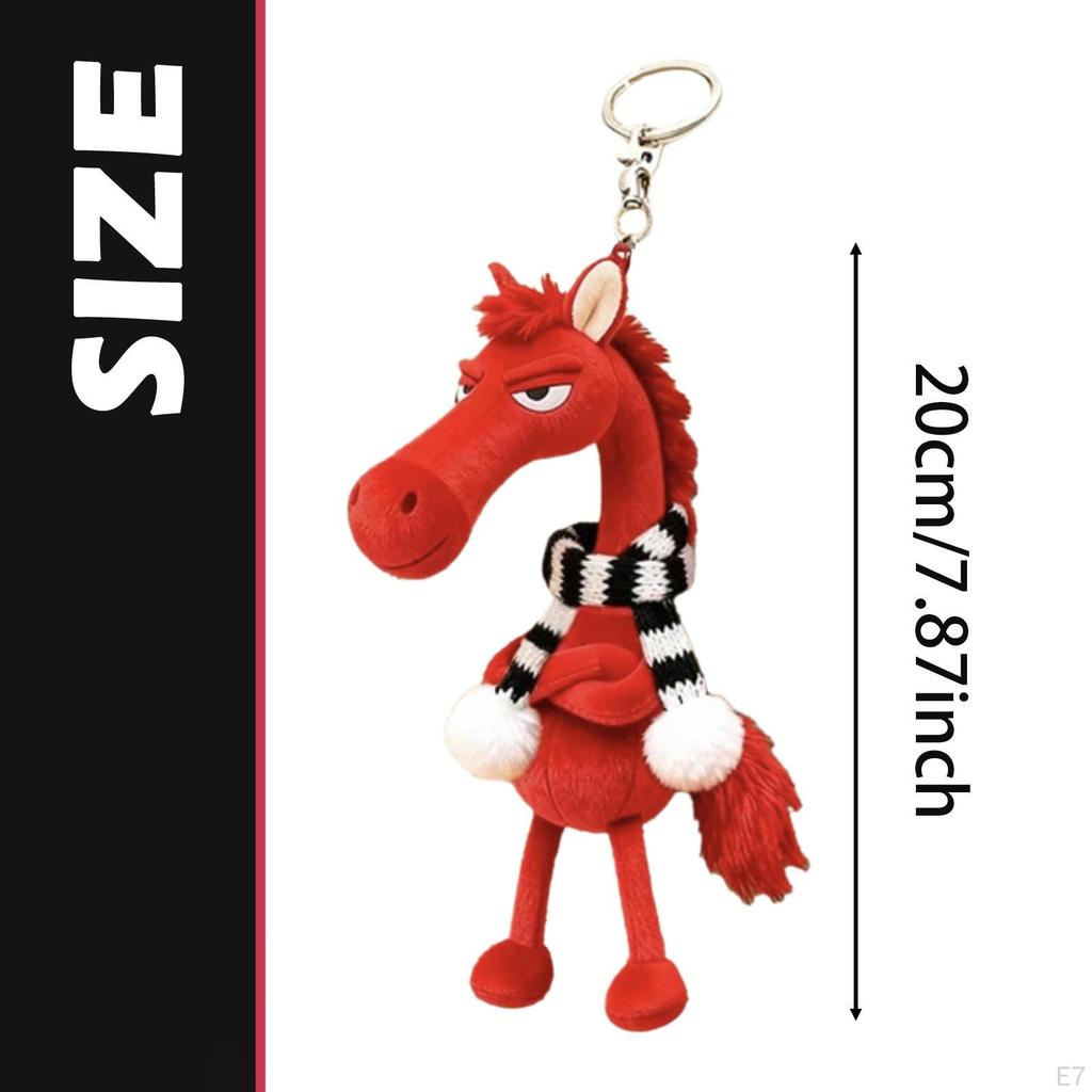 Horse Toy Keychain Decor Chinese Year Decoration