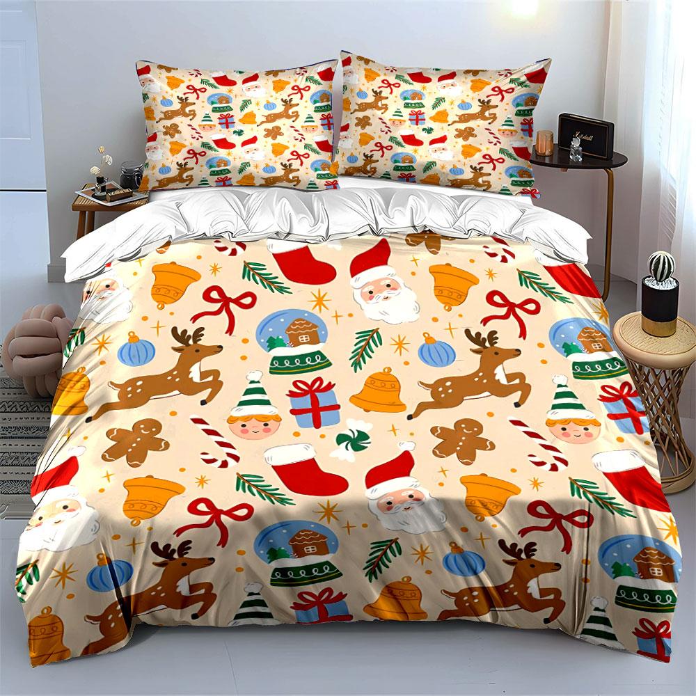 Colorful Cat Pattern Design Bedding Duvet Cover Set Duvet Cover Pillowcases (1*Duvet Cover 2*Pillowcases, without duvet insert)