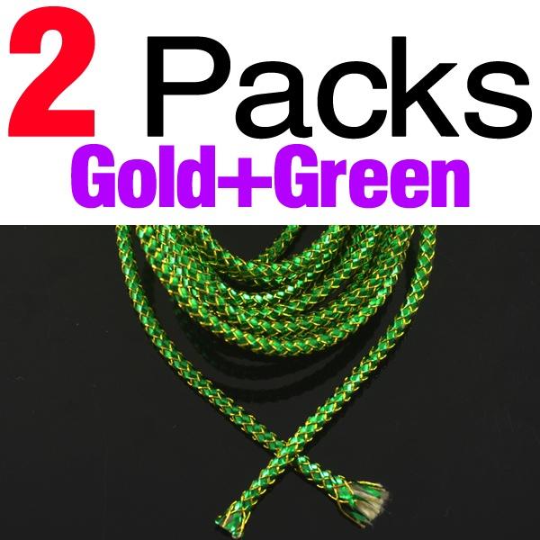 MNFT 2Packs(Total 4m) Mraided Holographic Mylar Cord 3.5mm 3mm Tubes For Fish Fly Tying Materials There Are White Lines Filling